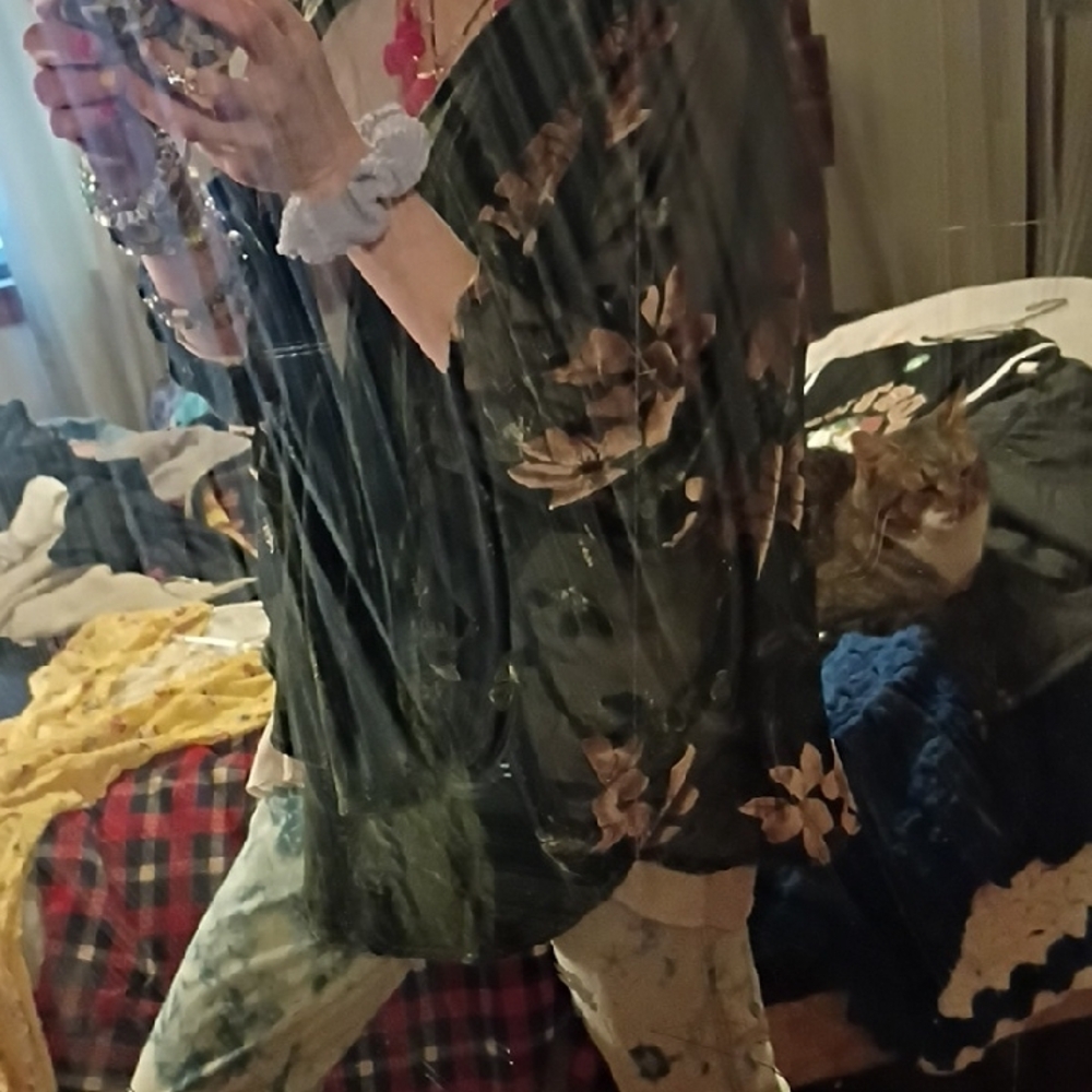 Floral Sheer Kimono Cardigan